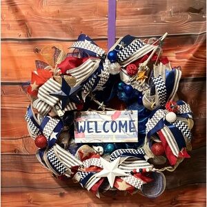 Gorgeous sea 🌊 themed front door wreath